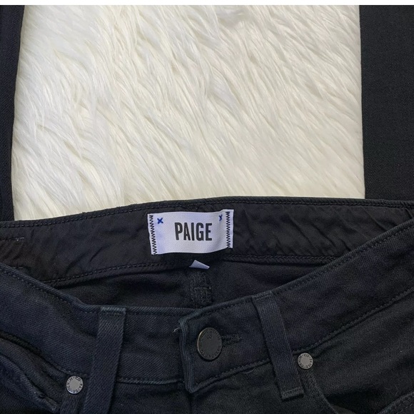 PAIGE Denim Skyline Straight Jeans Black Shadow - Picture 6 of 8